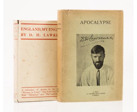 NO RESERVE Lawrence (D.H.) Apocalypse, first edition, number 11 of 750 copies, portrait frontispiece, boards lightly marked a