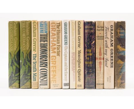 NO RESERVE Greene (Graham) Our Man in Havana, 1958; The Quiet American, jacket price-clipped, 1955; A Burnt Out Case, 1960; T