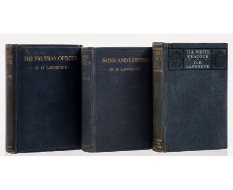 Lawrence (D.H.) The White Peacock, first English edition, first issue, with pp. 227-230 tipped in, endpapers browned, light f