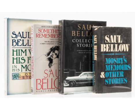 Bellow (Saul) Mosby's Memoirs & other stories, signed by the author on title, jacket with light toning to spine, spine ends a