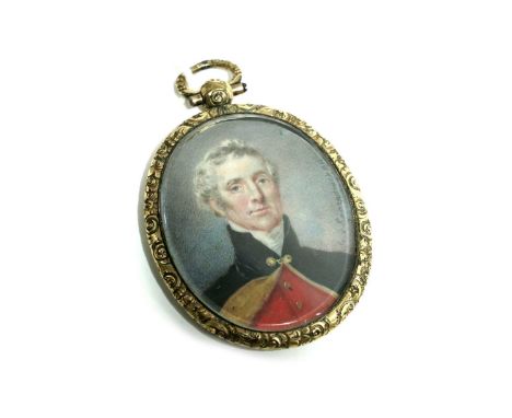Follower of Gerard van Spaendonck (Dutch, 1746-1822) Portrait miniature of Arthur Wellesley, 1st Duke of Wellington, signed '