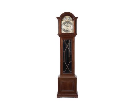Gillett &amp; Johnston Ltd. Croydon, 1925: a large and impressive mahogany 8-day quarter chiming longcase clock, the arched s