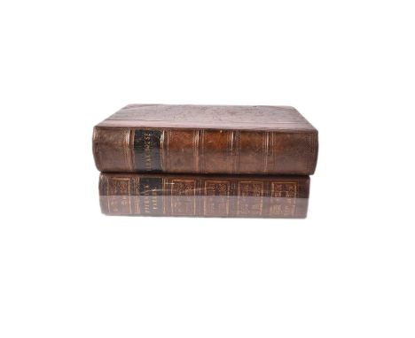 Dickens (Charles), Pickwick Papers, 8vo, half calf, illus. by Phiz (Hablot Knight Browne), first edition, 1837; and Bleak Hou