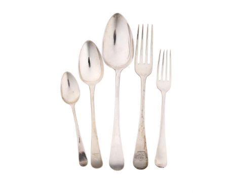 
	
		A SILVER MATCHED KING&#39;S PATTERN PART TABLE SERVICE
		VARIOUS MAKERS AND DATES
		Some engraved with a crest, comprisi
