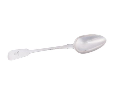 
	
		A WILLIAM IV SILVER FIDDLE PATTERN SERVING SPOON
		WILLIAM BATEMAN, LONDON 1831
		Engraved with a crest
		31cm ()12in) l