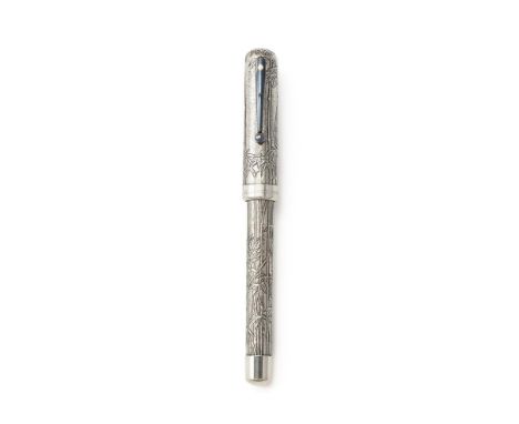 
	
		SHEAFFER, BAMBOO, ROYAL SELANGOR 
		A PEWTER FOUNTAIN PEN 
		Cap and Barrel: The cap and barrel decorated with bamboo
		