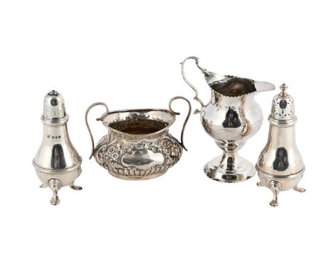 
	
		A COLLECTION OF SILVER ITEMS
		To include: an Edwardian baluster pepperette by Goldsmiths &amp; Silversmiths Co. Ltd., L