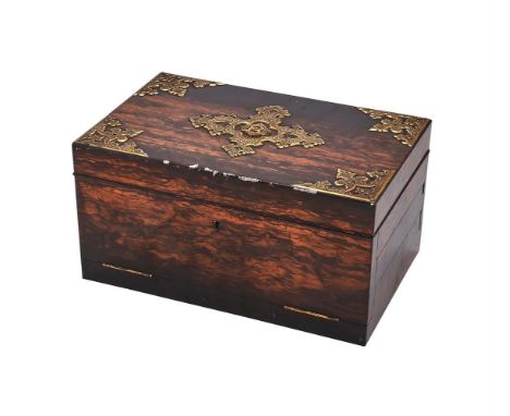 
	
		A VICTORIAN COROMANDEL WOOD AND GILT METAL MOUNTED JEWELLERY BOX
		BETJEMAN, LONDON, LATE 19TH CENTURY
		With gilt metal