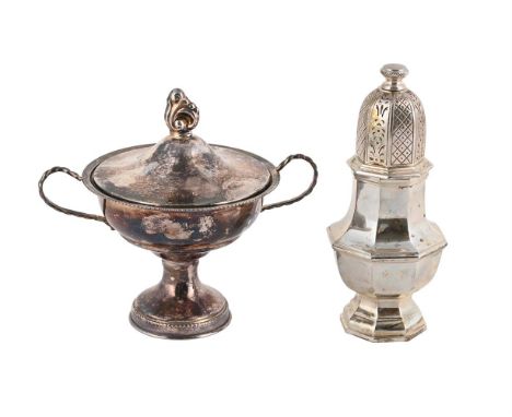
	
		A SILVER OCTAGONAL BALUSTER PEPPER GRINDER
		ASPREY &amp; CO. LTD., LONDON 1994
		With a circular finial and on an octag