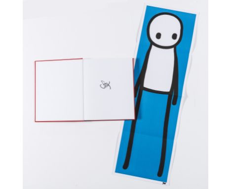 StikStanding Figure (Blue)Offset lithograph printed in colours, 2015, signed in black ink, with full margins, 755 x 240mm (30