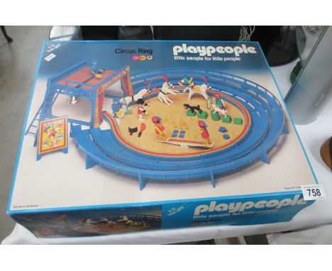 A boxed 1970s Marx PlayPeople Circus Ring (unchecked)