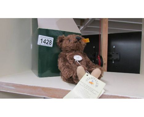 A boxed Steiff 'Historic Miniatures' bear.