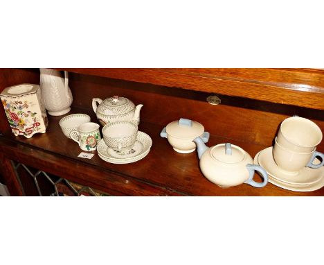 Grindley and Hanley tea ware (one shelf)