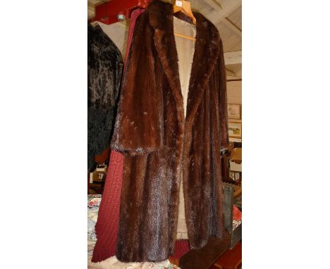 Vintage clothing, fur coat and a Walter Albini knitted cape