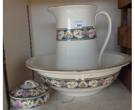 Jug and Basin with soap dish