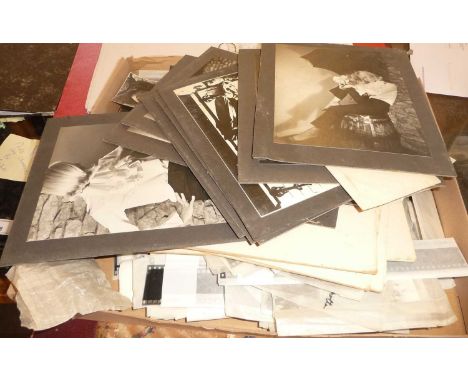 Good collection of 1960s black and white fashion and hairstyle photographs, with many negatives, by portrait photographer, Go