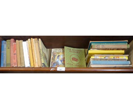 Shelf of assorted childrens books 