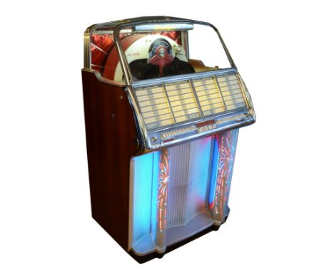 A Wurlitzer Model 1800 Multi-Selector Phonograph jukebox, c.1955, serial no. 235199, with Cobra Radionic tone arm by Zenith R