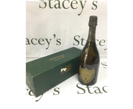 A boxed bottle of 1988 Dom Perignon. Shipping category D.