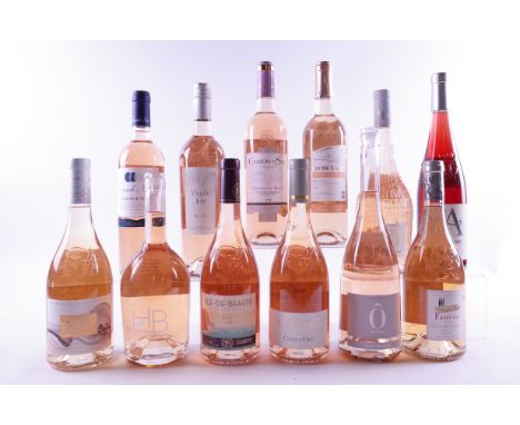 12 BOTTLES FRENCH ROSÉ WINEM+S Cintu Île de Beauté; HB Diamond Languedoc; Sainsbury's Taste The Difference Île de Beauté 2021