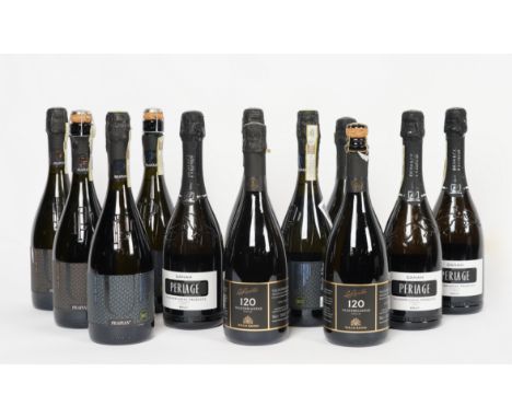 12 BOTTLES ITALIAN SPARKLING WINEPrapain 3 x Col De L'Utia Extra Dry NV and 3 x Col de L'Utia Organic Brut NV; Perlage Winery