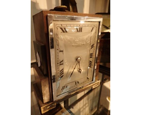 Art Deco Thomas Russell sons Liverpool mantel clock