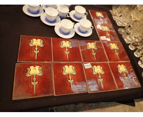 Collection of vintage ceramic tiles 