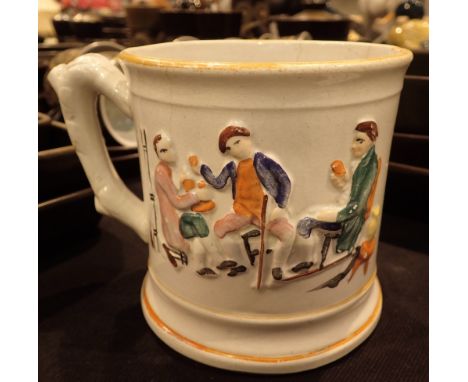 Staffordshire ceramic frog mug