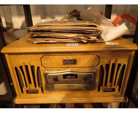Record / CD player and some 78 RPM records  CONDITION REPORT: All electrical items in this lot have been PAT tested and have 