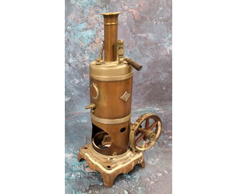 A Bing vertical static steam engine, mounted with a GBN lozenge (af) 