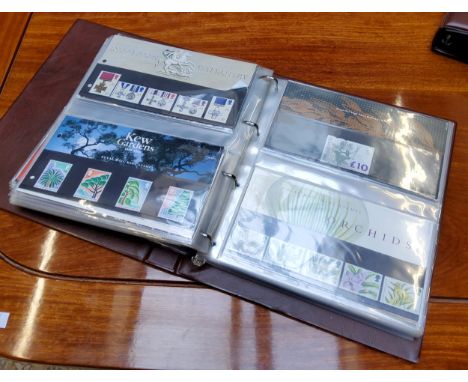 Philately - a Royal Mail Stamp collector's album of mint presentation packs including £10 Royal Mail high value definitive st