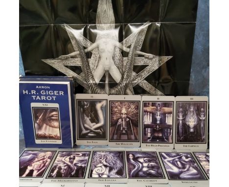 H. R. Giger Tarot Set, 2000, 22 cards, book, boxed 