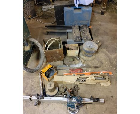 Tools – a bench clamp;&nbsp; a work bench;&nbsp; circular saws;&nbsp; level;&nbsp;&nbsp; tool boxes;&nbsp; etc    Please note