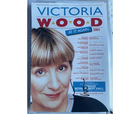 Victoria Wood Late Great Comedy Entertainer Signed Theatre Leaflet. Good condition. All autographs are genuine hand signed an
