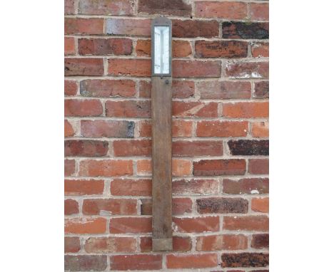 A LATE NINETEENTH / EARLY TWENTIETH CENTURY STICK BAROMETER, by John Davis &amp; Son of Derby, H 95.5 cm, W 8.5 cm, D 4.5 cm