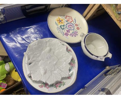 Poole Pottery plate and other ceramics