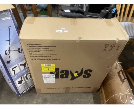 Boxed lightweight manual wheelchair