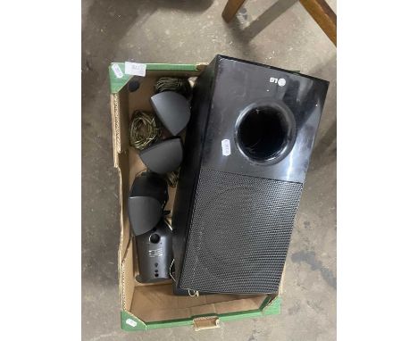 LG surround sound speaker set