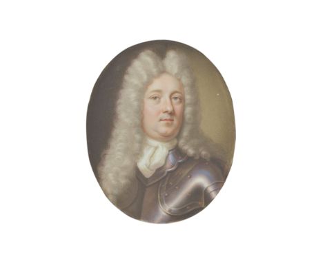 A Rare Queen Anne Gold Snuff-box inset with an enamel miniatureEnglish, circa 1710/1714the miniature inside by Charles Boit (