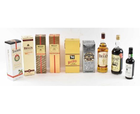 WHISKY; three bottles of Bell's Old Scotch Whisky, including an Arthur Bell &amp; Son, 75cl, 40%, an 8 year old, 40% ,70cl, '