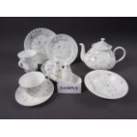 A Wedgwood "Campion" pattern part combination service including two tureens, two platters, a teapot,