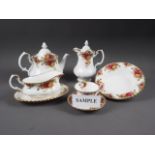 A Royal Albert "Old Country Roses" pattern combination service