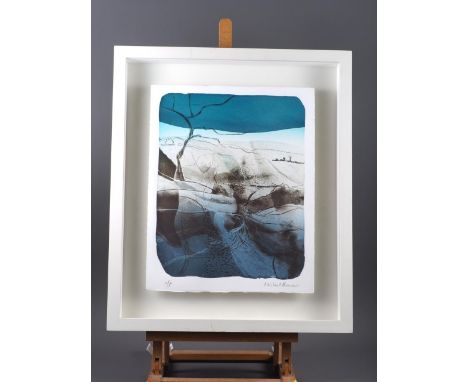 Michael Honnor: a lithograph, "Erme River Snow", artist proof, Thackeray Gallery label verso, in painted frameSize of the pri