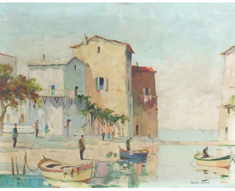 Cecil R Doyly-John (B.1906-1993)
A Coastal Scene in the South of France
signed lower right
oil on canvas
41 x 50cm