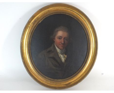 Thomas Hickey (Irish, 1741-1824)
Portrait of George Neville, The Earl of Abergavenny
oil on canvas,
32 x 28cm (oval)

