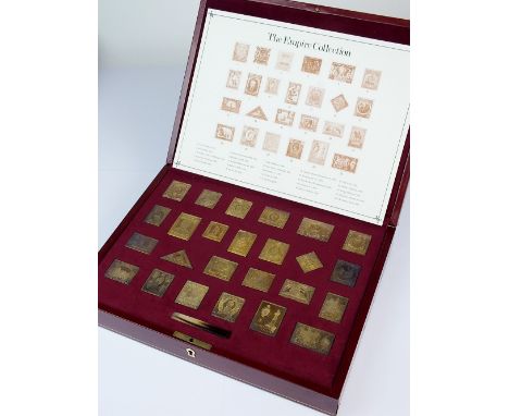 The Empire Collection of twenty five silver gilt stamps, contained within fitted case, limited edition of 1000 sets, with des