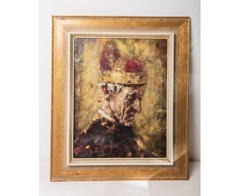 Montesi, Angelo (20. Jh.), Portrait eines Venezianischen Dogen, Öl/Lw., li. u. sign.,Bildgröße ca. 35 x 44,5 cm, gerahmt (ca.