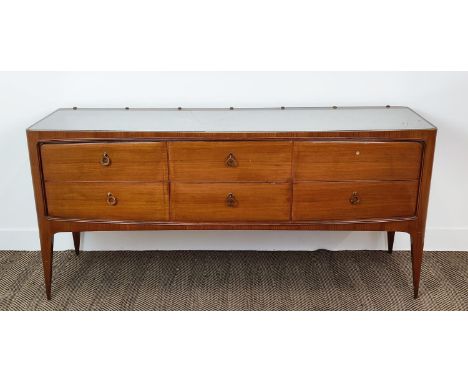 SIDEBOARD, vintage 1950s Italian, 167.5cm x 51cm x 78cm approx.