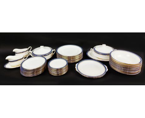 ROYAL ALBERT/PARAGON 'SANDRINGHAM' DINNER SERVICE, comprising twelve dinner plates, twenty four salad plates, twelve soup bow