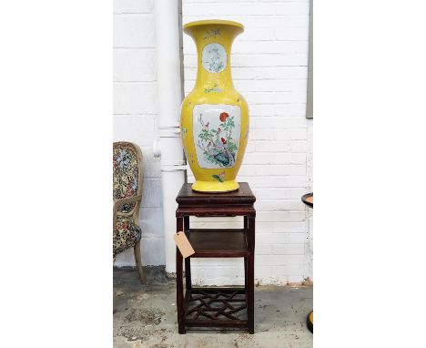 CHINESE VASE, of substantial size, ceramic Qing Dynasty, 86cm H.